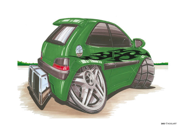 Citroen Saxo Tuning Green (SKU2653)