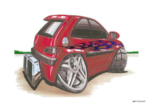 Citroen Saxo Tuning Red (SKU2657)