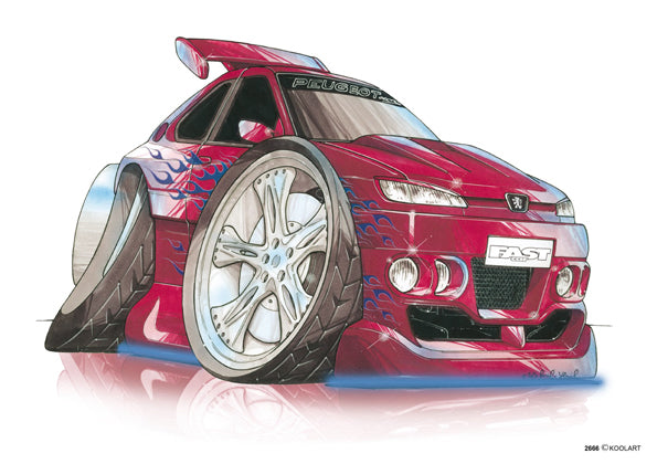 Peugeot 106 Tuning Maroon (SKU2666)