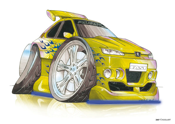 Peugeot 106 Tuning Yellow (SKU2667)