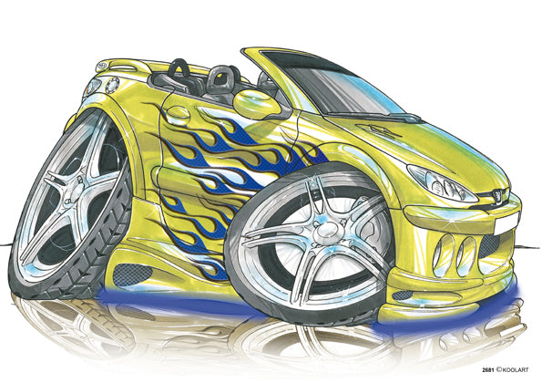 Peugeot 206CC Tuning Yellow (SKU2681)