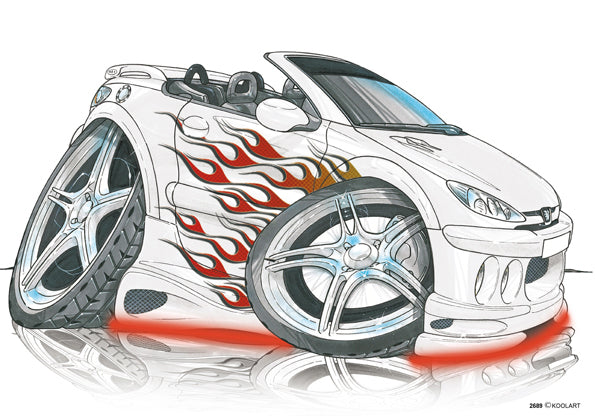 Peugeot 206CC Tuning White (SKU2689)