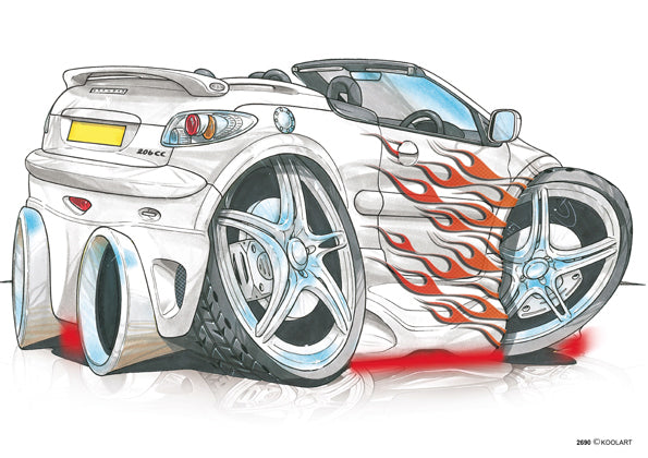 Peugeot 206CC Tuning White (SKU2690)