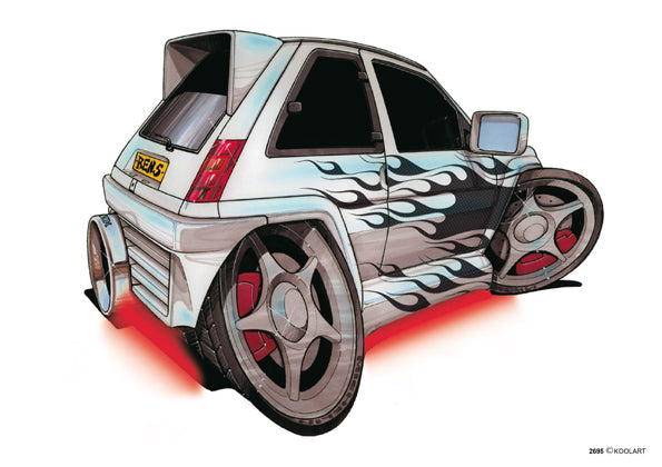 Renault 5 GT Tuning White (SKU2695)