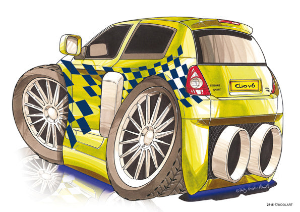 Renault Clio Tuning Yellow (SKU2715)