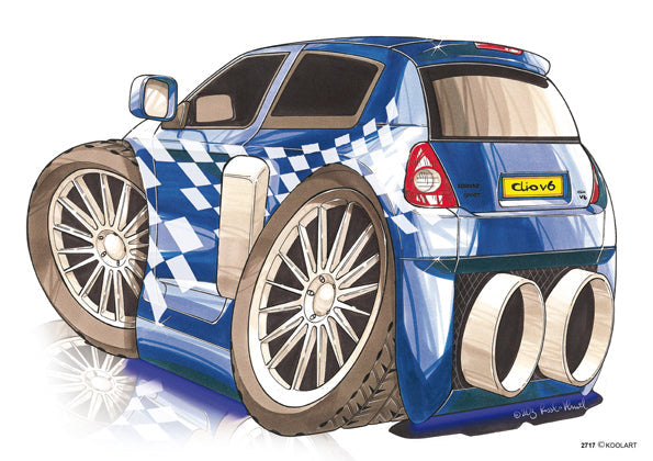Renault Clio Tuning Blue (SKU2717)