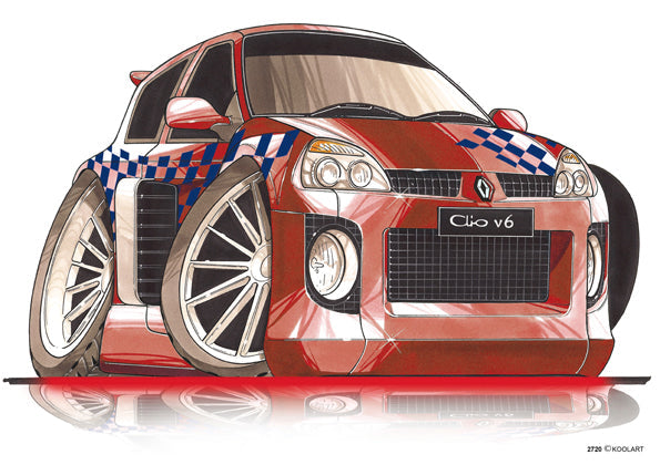 Renault Clio Tuning Red (SKU2720)