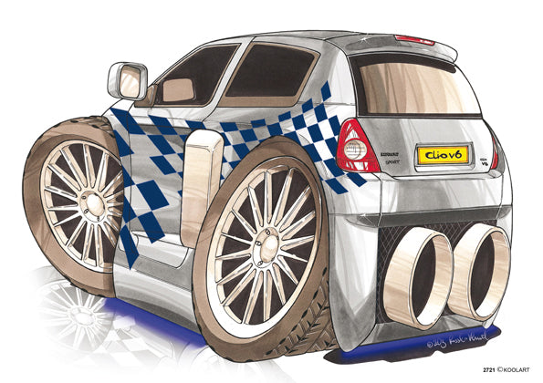 Renault Clio Tuning Silver (SKU2721)