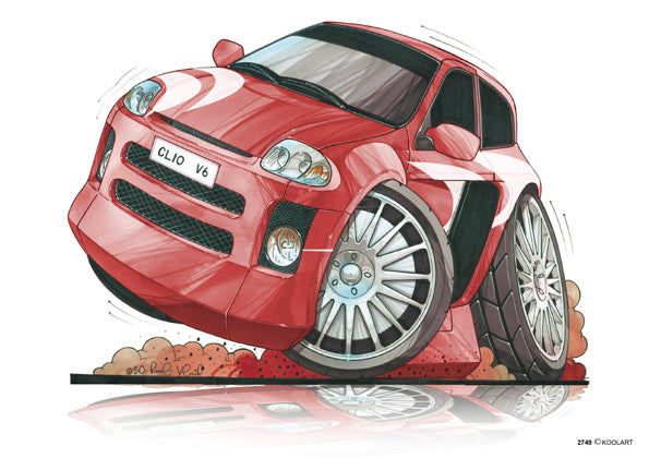 Renault Clio Tuning Red (SKU2749)