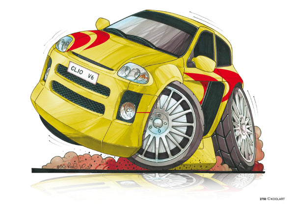 Renault Clio Tuning Yellow (SKU2750)