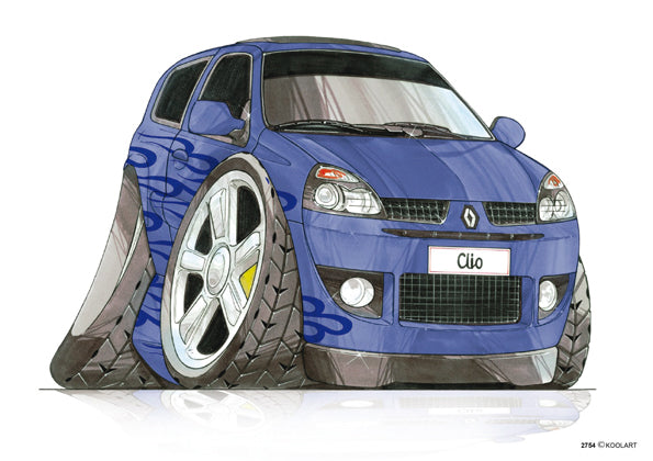 Renault Clio Tuning Blue (SKU2754)