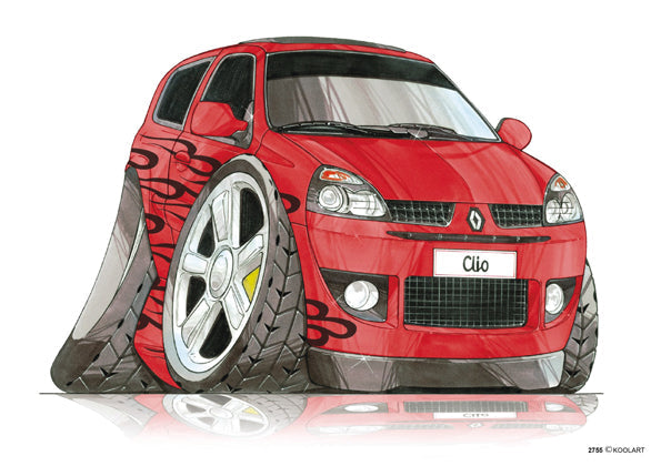 Renault Clio Tuning Red (SKU2755)