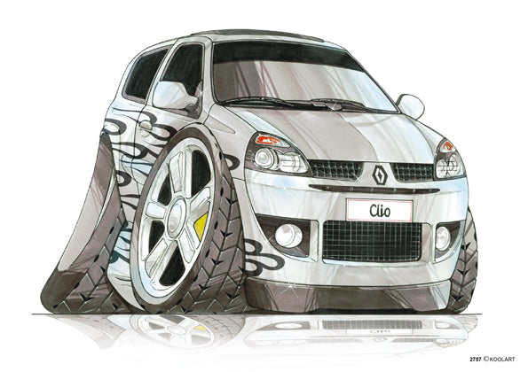 Renault Clio Tuning Silver (SKU2757)