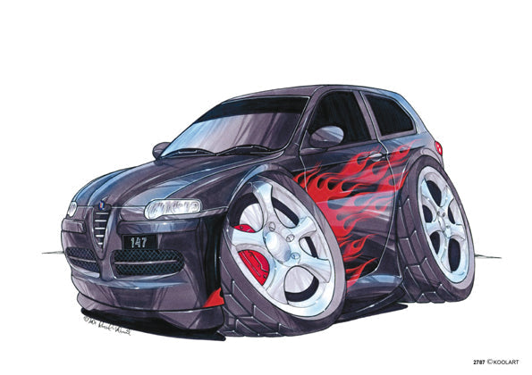 Alfa Romeo 147 Tuning Black (SKU2787)