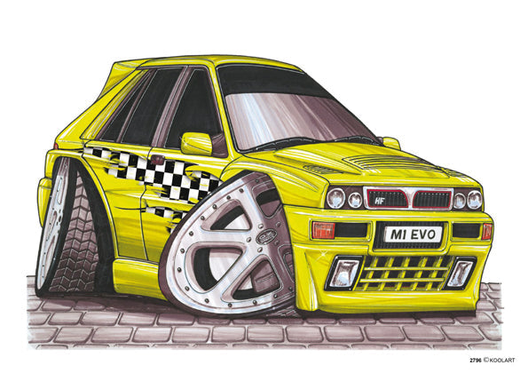 Lancia Integrale Tuning Yellow (SKU2796)