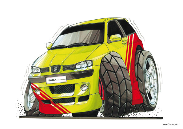 Seat Ibiza Tuning Yellow (SKU2828)