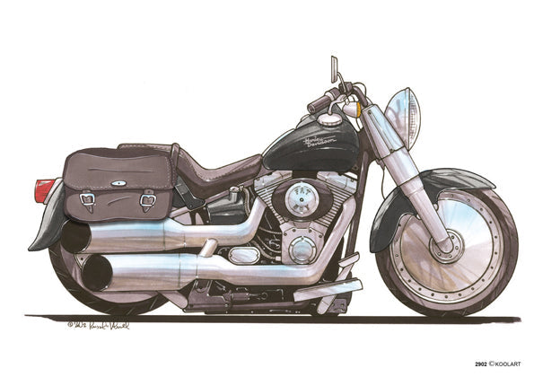 Harley Davidson Fatboy Black (SKU2902)
