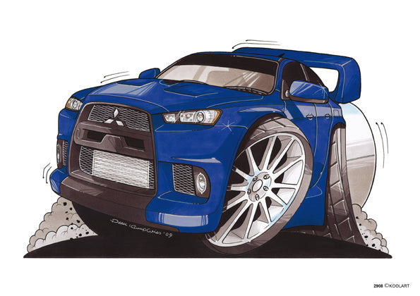 Mitsubishi Evo X Blue (SKU2908)