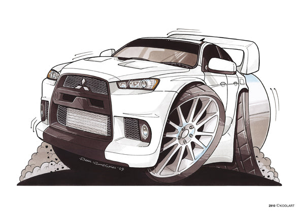 Mitsubishi Evo X White (SKU2910)