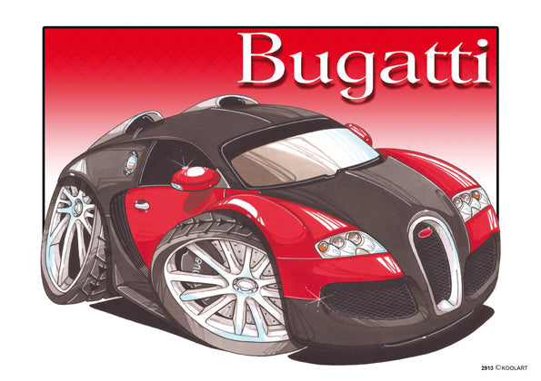 Bugatti Veyron Red/Black (SKU2913)
