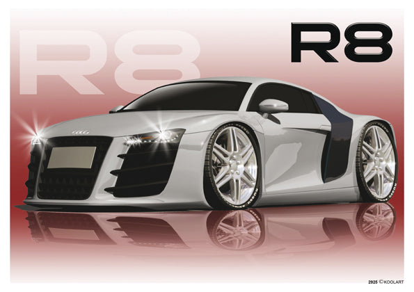 Audi R8 Silver (SKU2925)