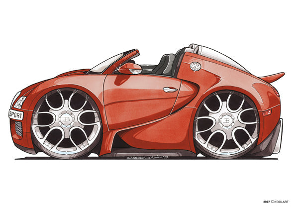 Bugatti Veyron Roadster Red (SKU2967)