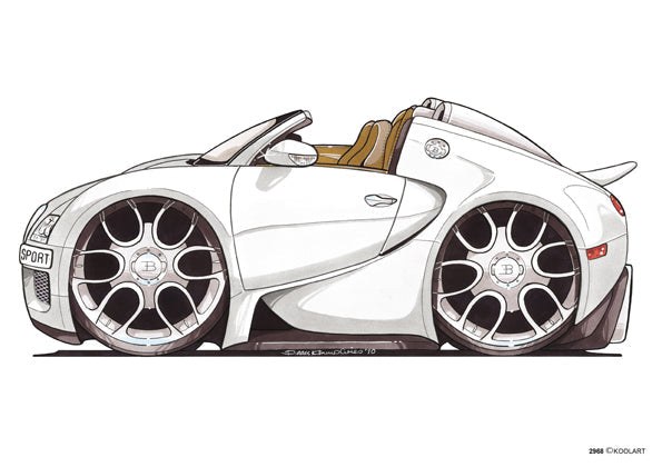 Bugatti Veyron Roadster White (SKU2968)