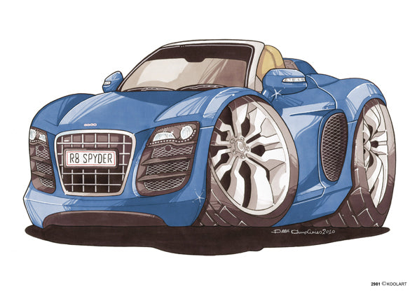 Audi R8 Spyder Blue (SKU2981)