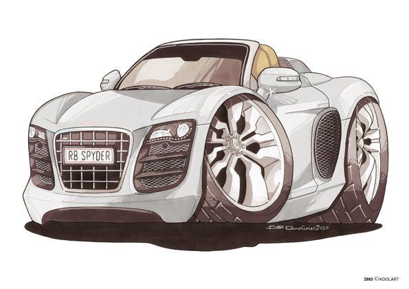Audi R8 Spyder Silver (SKU2983)
