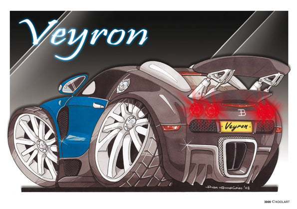 Bugatti Veyron Blue/Black (SKU3000)