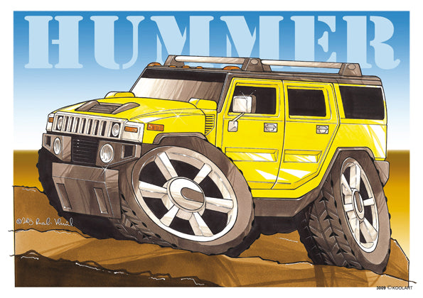 Hummer H2 Yellow (SKU3009)