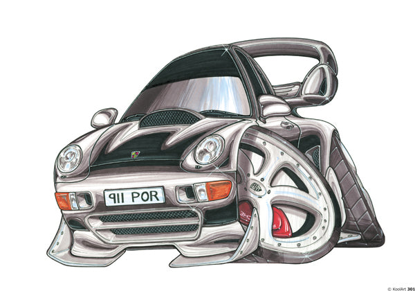 Porsche 911 Turbo Silver (SKU301)
