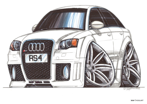 Audi RS4 White (SKU3030)