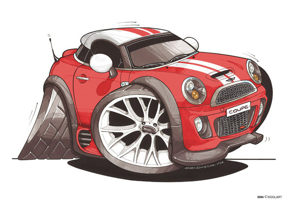 Mini Coupe Red/White (SKU3094)