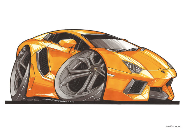Lamborghini Aventador Orange (SKU3105)