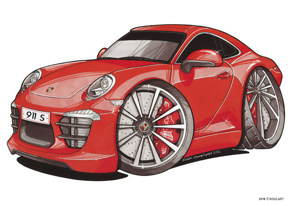 Porsche 911 S Red (SKU3110)