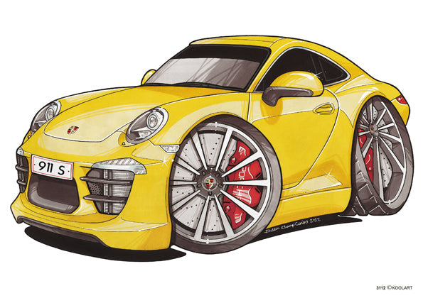 Porsche 911 S Yellow (SKU3112)