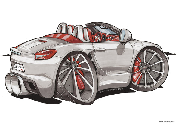 Porsche Boxter S Silver (SKU3116)