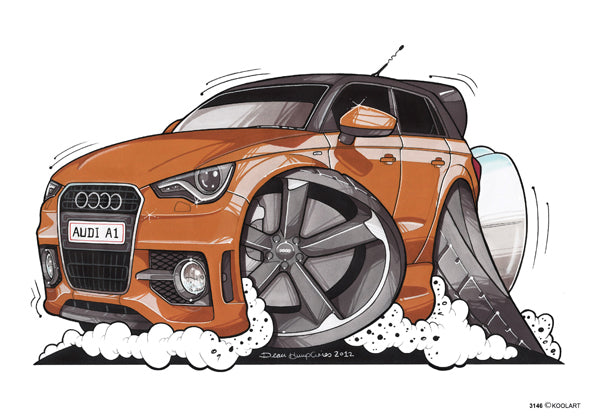 Audi A1 Orange (SKU3146)