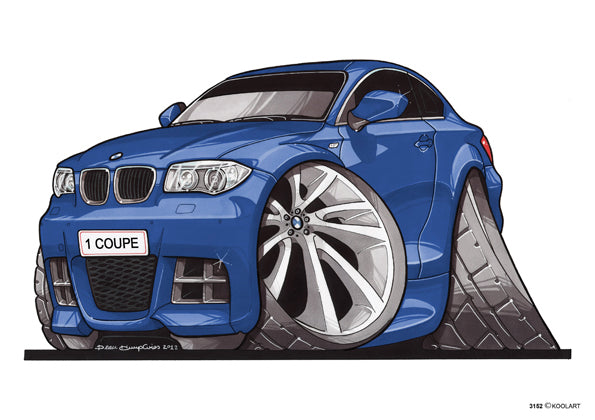 BMW 1 Coupe Blue (SKU3152)