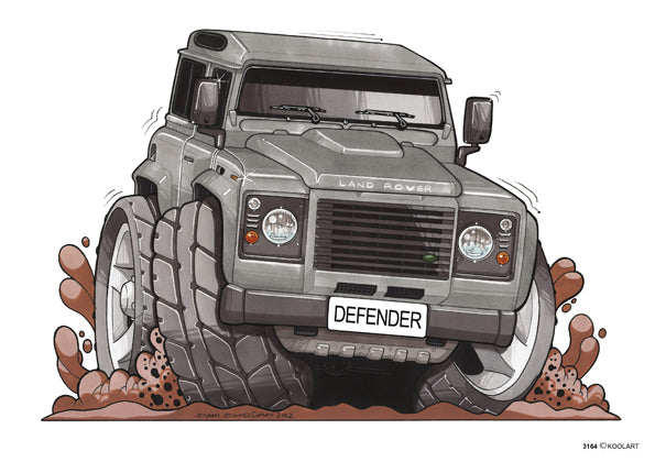 Land Rover Defender Silver (SKU3164)