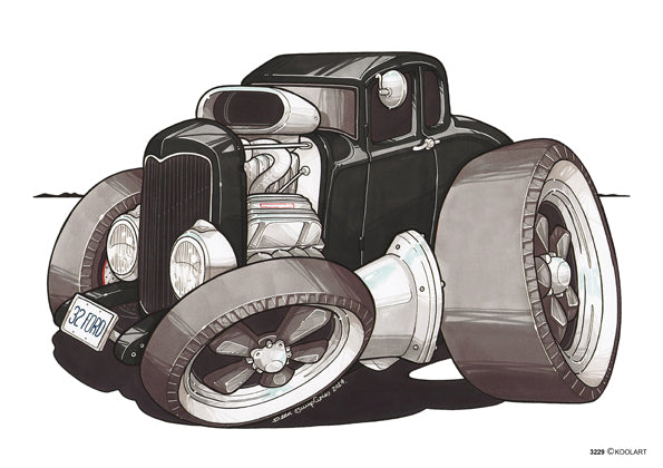Ford 32 Roadster Black (SKU3229)