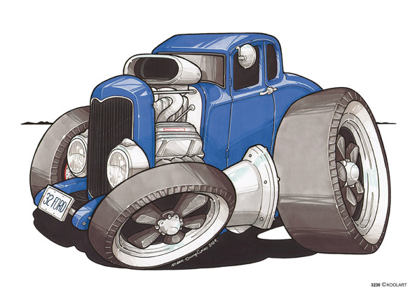 Ford 32 Roadster Blue (SKU3230)