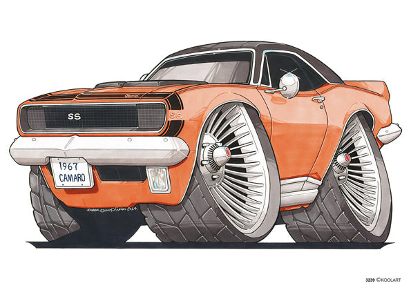 Chevrolet 67 Camaro Ss Orange (SKU3239)