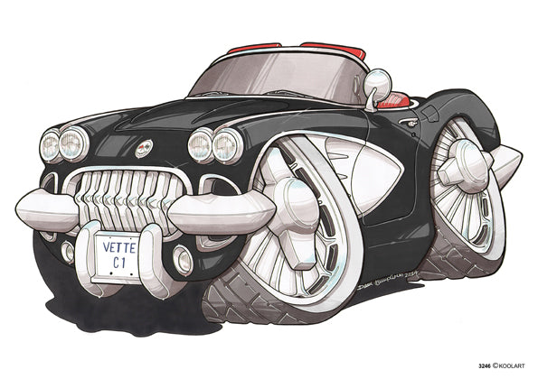 Chevrolet Corvette C1 Black (SKU3246)