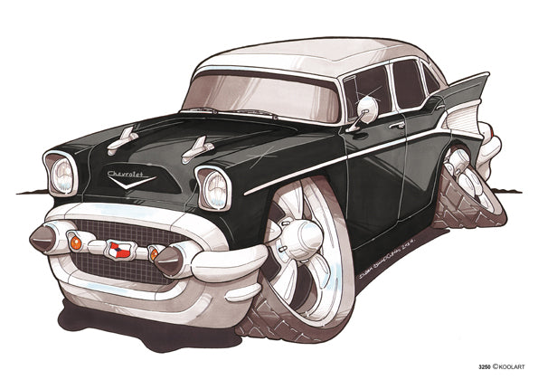 Chevrolet 57 Bel Air Black (SKU3250)