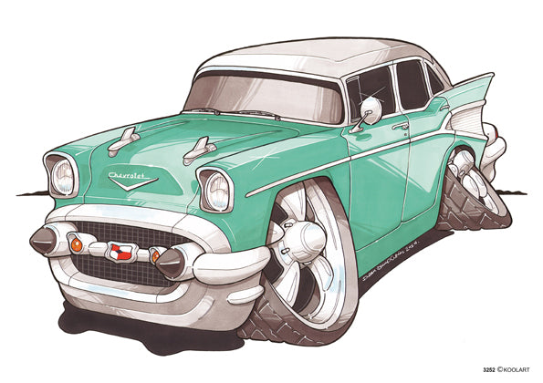 Chevrolet 57 Bel Air Green (SKU3252)