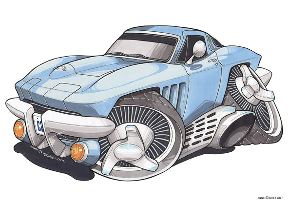 Chevrolet Corvette C2 Blue (SKU3253)