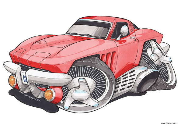 Chevrolet Corvette C2 Red (SKU3254)