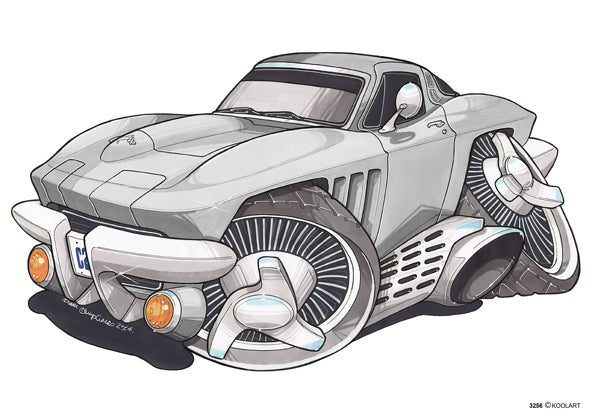 Chevrolet Corvette C2 Silver (SKU3256)